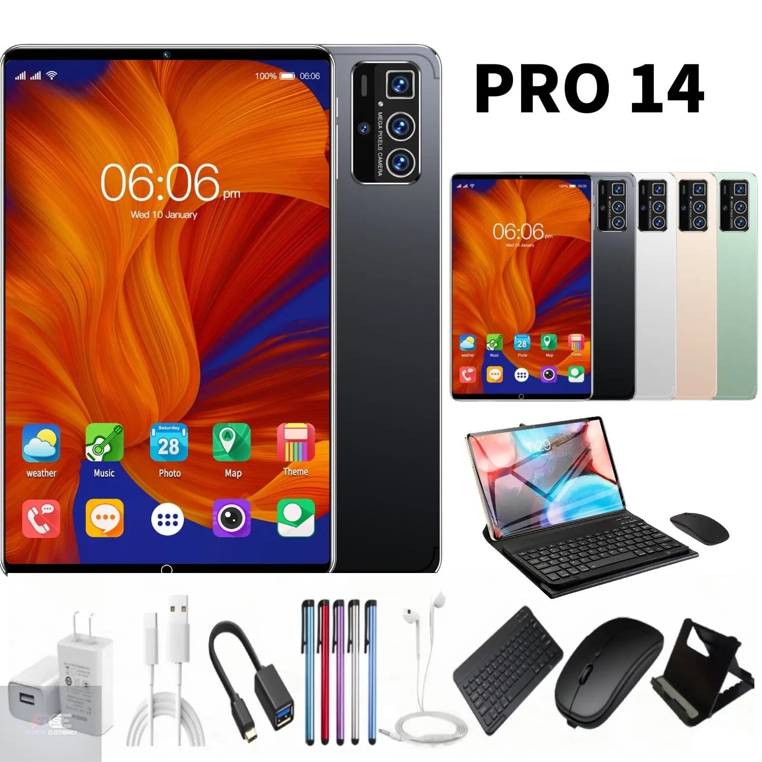 10-inch tablet pro14 2-in -1 Android pluggable card Netcom
