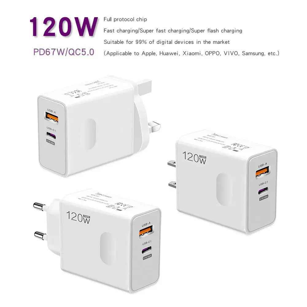 TurboCharge 120W PD USB Universal Fast Charger
