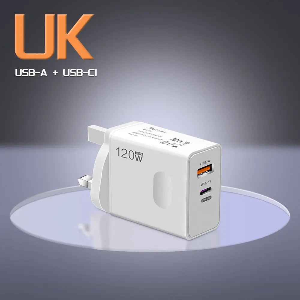 TurboCharge 120W PD USB Universal Fast Charger - Ryglobalstore