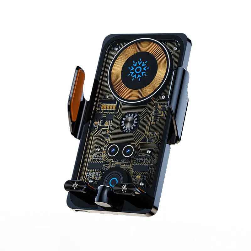 NeonDrive MagSense: Cyberpunk Smart Car Charger - Ryglobalstore