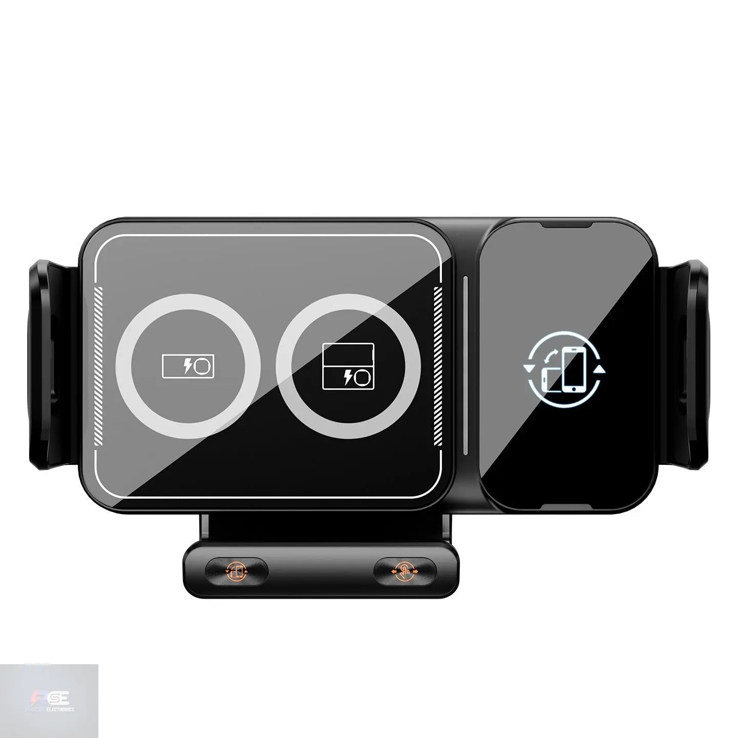 FlexiMount 360: Wireless Folding Screen Car Stand