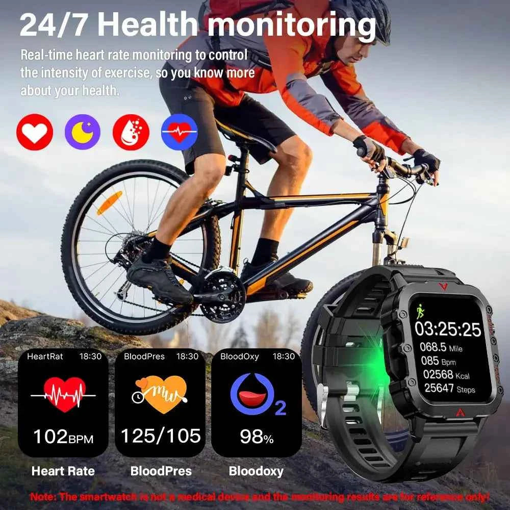LAXASFIT Ultra Sport Smartwatch w/ LED & Bluetooth - Ryglobalstore
