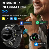 LIGE 1.53 HD Outdoor Smartwatch with LED & Calls - Ryglobalstore
