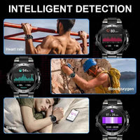 LIGE 1.53 HD Outdoor Smartwatch with LED & Calls - Ryglobalstore