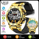 LIGE 1.53 HD Outdoor Smartwatch with LED & Calls - Ryglobalstore