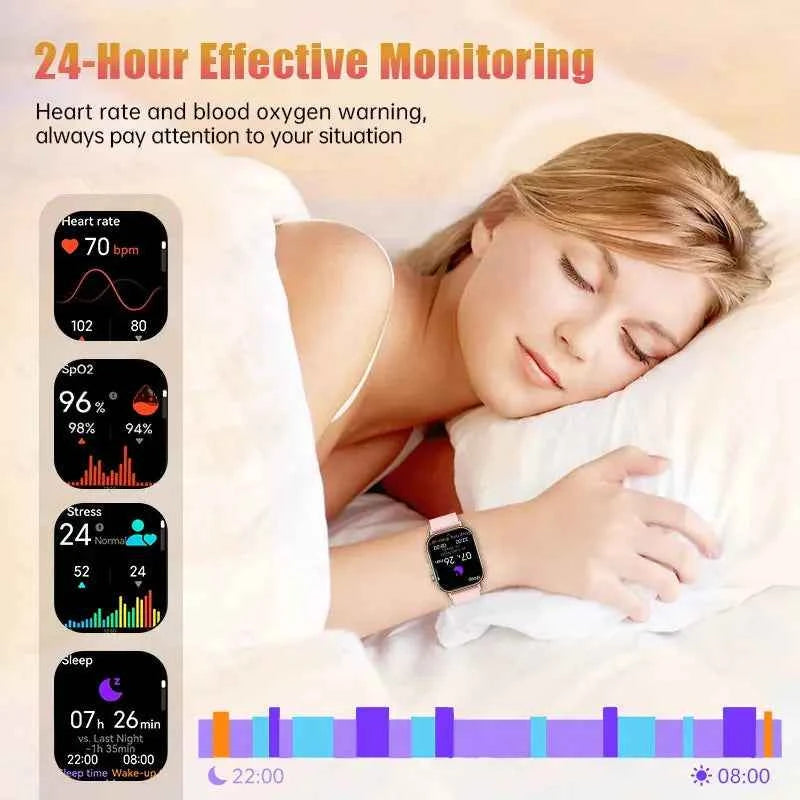 LIGE 2025 GPS Smartwatch 2.01 HD, Heart Rate, IP68 - Ryglobalstore