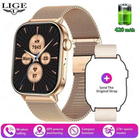 LIGE 2025 GPS Smartwatch 2.01 HD, Heart Rate, IP68 - Ryglobalstore