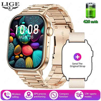 LIGE 2025 GPS Smartwatch 2.01 HD, Heart Rate, IP68 - Ryglobalstore