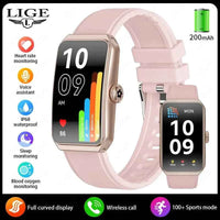 LIGE 2025 Curve HD Smartwatch with Bluetooth & AI Voice - Ryglobalstore