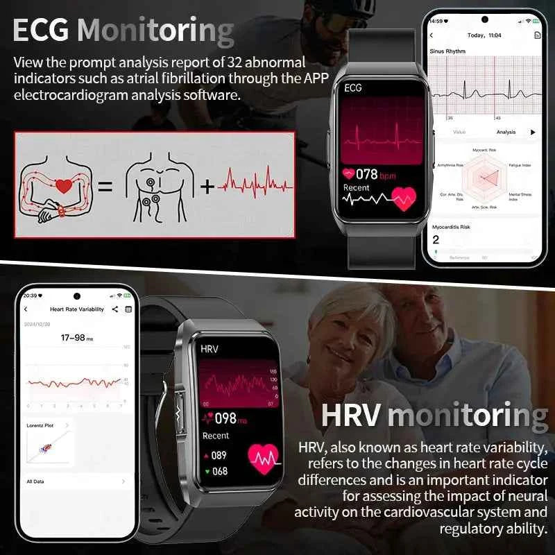 SmartMate 2025: AI Health Watch & Bluetooth Calls - Ryglobalstore