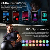 SmartMate 2025: AI Health Watch & Bluetooth Calls - Ryglobalstore