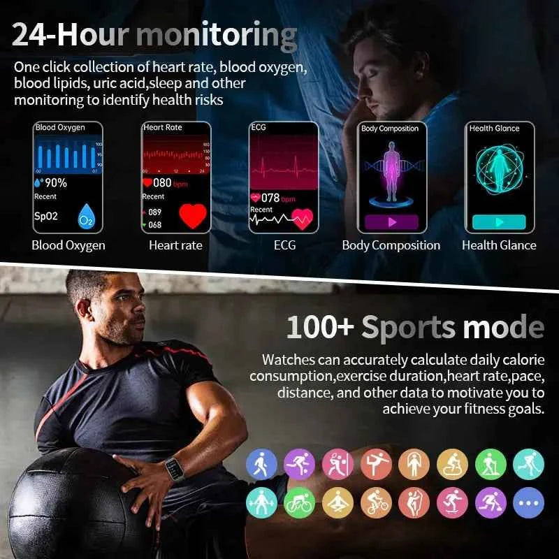 SmartMate 2025: AI Health Watch & Bluetooth Calls - Ryglobalstore