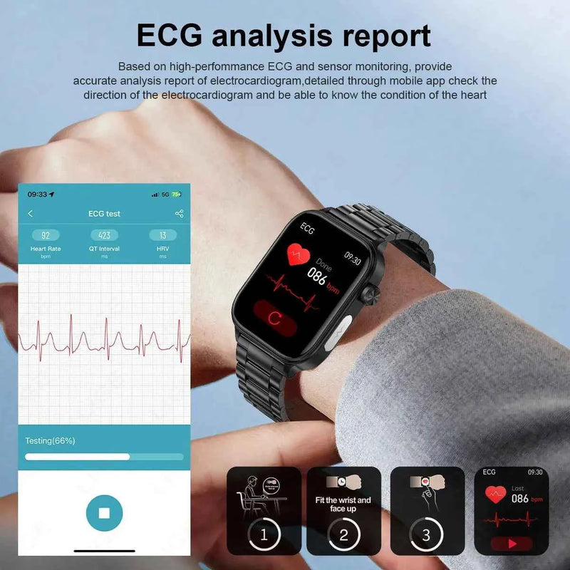 LIGE 2025 AI HealthPro: ECG, PPG, Lipid Smartwatch