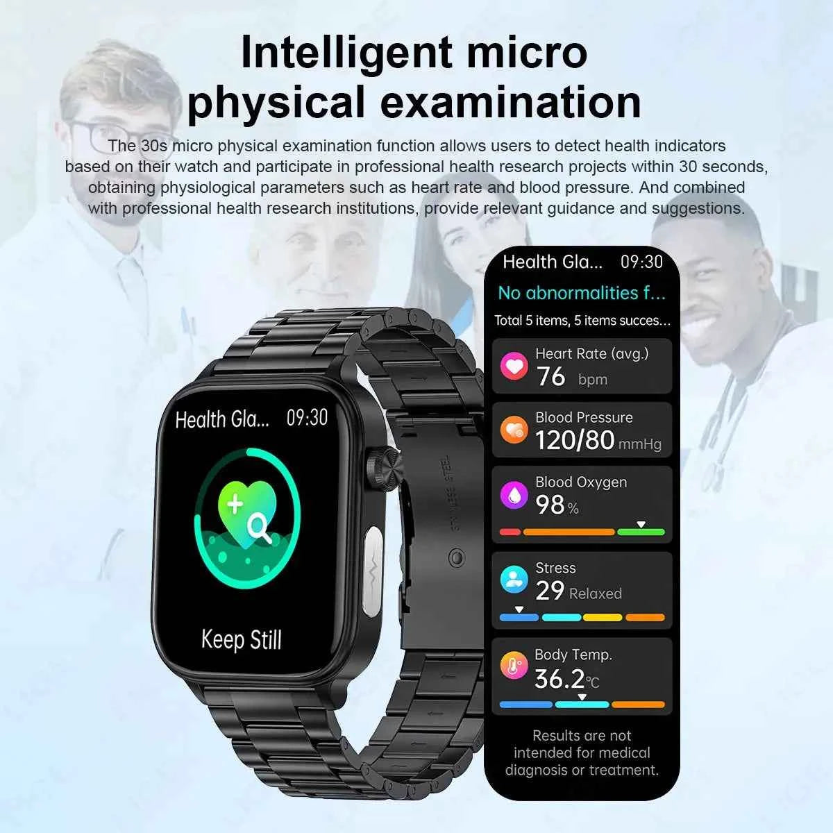 LIGE 2025 AI HealthPro: ECG, PPG, Lipid Smartwatch - Ryglobalstore