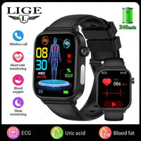 LIGE 2025 AI HealthPro: ECG, PPG, Lipid Smartwatch - Ryglobalstore