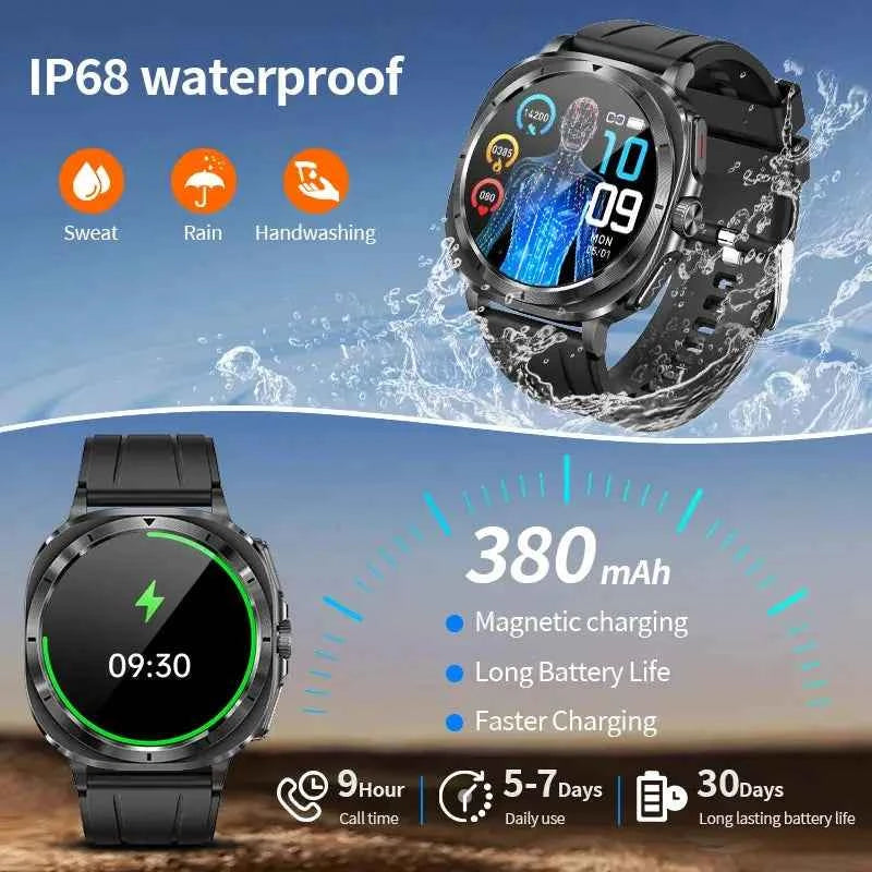LIGE 2025 HealthPro ECG+PPG Smartwatch for Men - Ryglobalstore