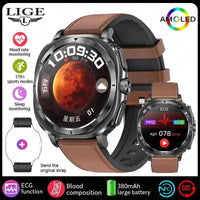 LIGE 2025 HealthPro ECG+PPG Smartwatch for Men - Ryglobalstore