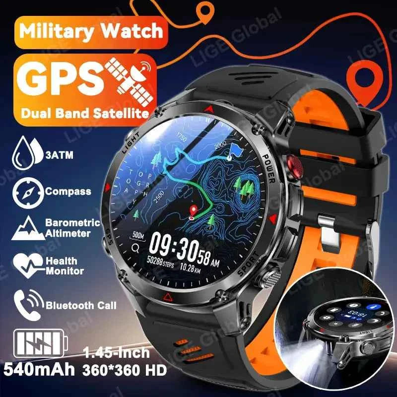 LIGE 2025 ProGPS Sports Smartwatch - Run & Ride Ready