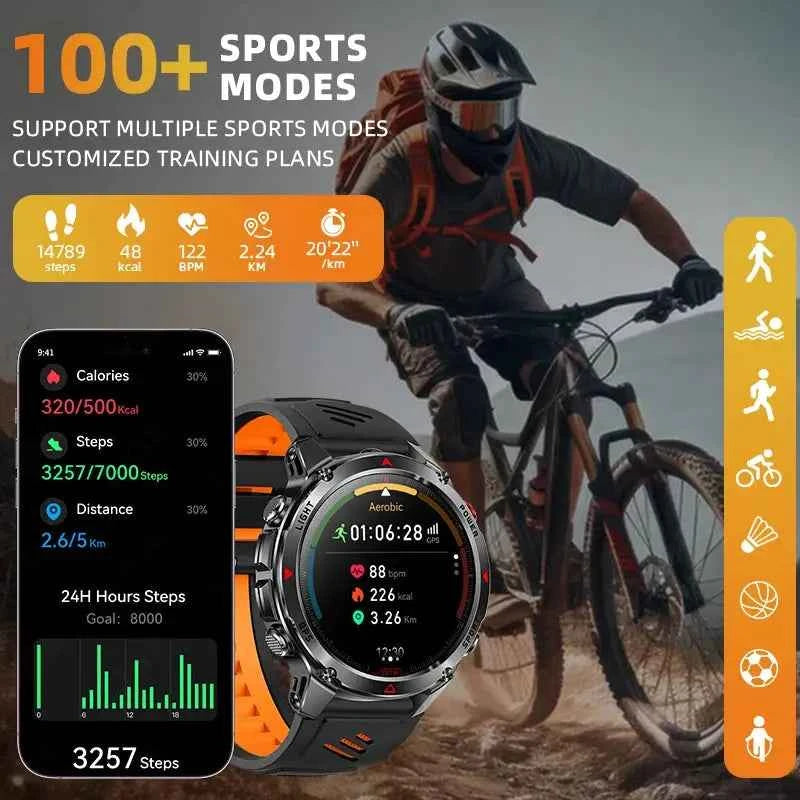 LIGE 2025 ProGPS Sports Smartwatch - Run & Ride Ready - Ryglobalstore