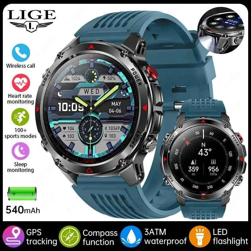 LIGE 2025 ProGPS Sports Smartwatch - Run & Ride Ready - Ryglobalstore