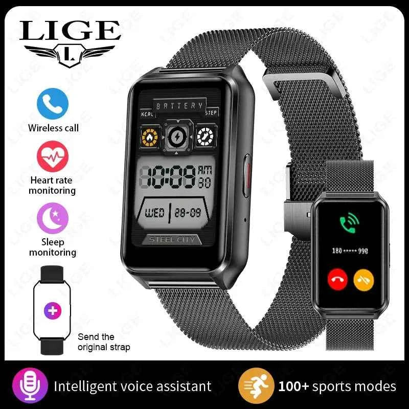 LIGE 2025: Unisex Bluetooth Fitness & Sleep Smartwatch - Ryglobalstore
