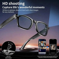 LIGE SmartCam Glasses: AI, Bluetooth, Voice Control - Ryglobalstore