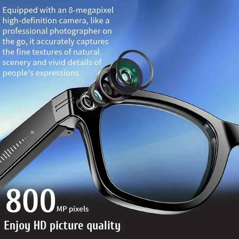 LIGE VisionPro AI: Smart Glasses with 8MP Camera