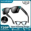 LIGE Smart Music Bluetooth Camera UV Sunglasses Pro - Ryglobalstore