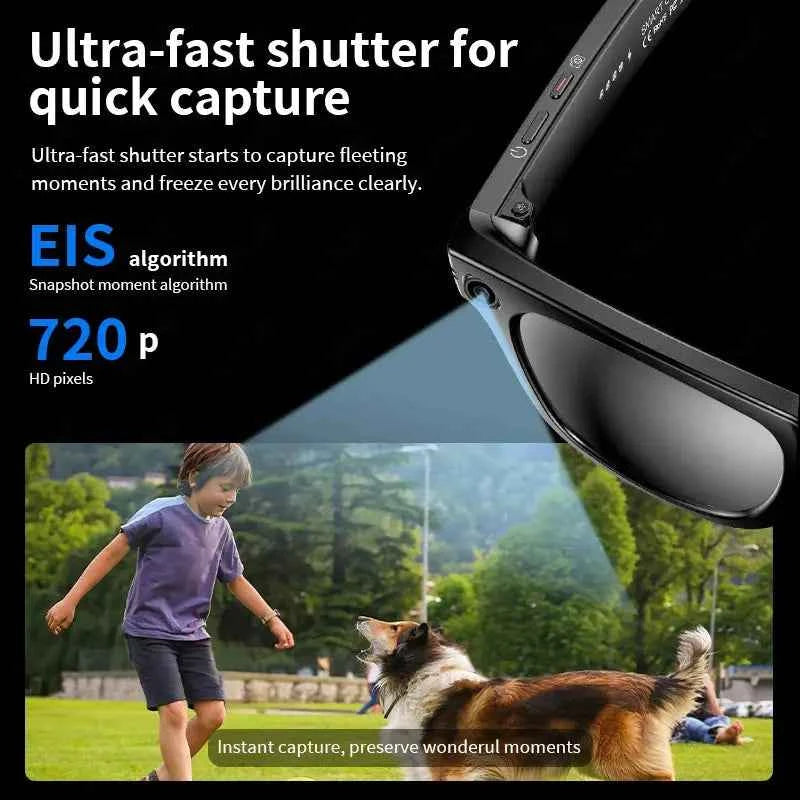 LIGE Smart Music Bluetooth Camera UV Sunglasses Pro - Ryglobalstore