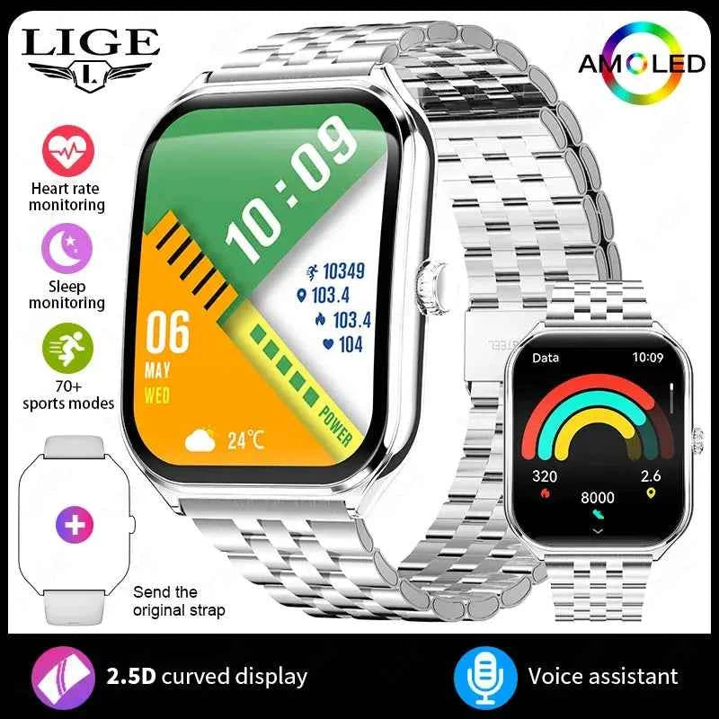 LIGE Harmony Ultra 1.96 Smartwatch for Men & Women - Ryglobalstore