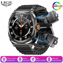 LIGE DuoFit Pro 2-in-1 Smartwatch & TWS Headset - Ryglobalstore