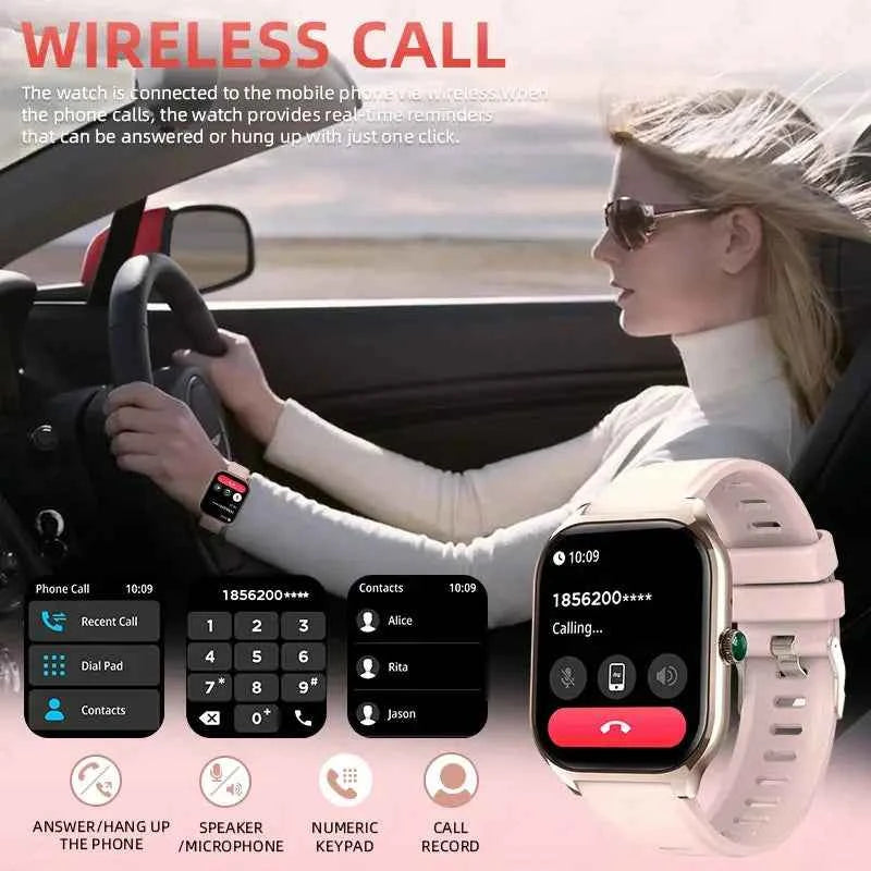 LIGE ProCall 2.0 HD Fitness & Health Smartwatch