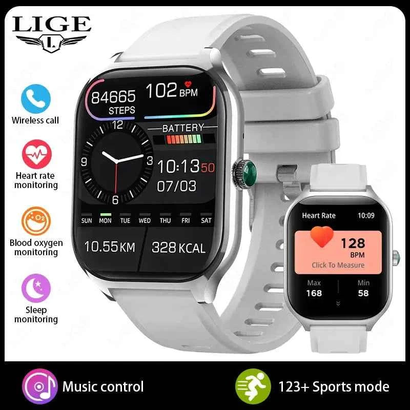 LIGE ProCall 2.0 HD Fitness & Health Smartwatch - Ryglobalstore
