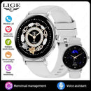 LIGE SlimFit HD Smartwatch: Heart & Menstrual Monitor - Ryglobalstore