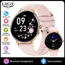 LIGE SlimFit HD Smartwatch: Heart & Menstrual Monitor - Ryglobalstore