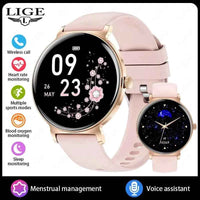 LIGE SlimFit HD Smartwatch: Heart & Menstrual Monitor - Ryglobalstore