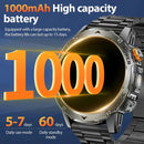 LIGE Tactical Smartwatch: Outdoor, Flashlight, 1000mAh - Ryglobalstore