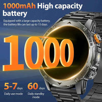 LIGE Tactical Smartwatch: Outdoor, Flashlight, 1000mAh - Ryglobalstore