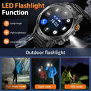 LIGE Tactical Smartwatch: Outdoor, Flashlight, 1000mAh - Ryglobalstore