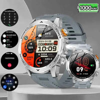 LIGE Tactical Smartwatch: Outdoor, Flashlight, 1000mAh - Ryglobalstore