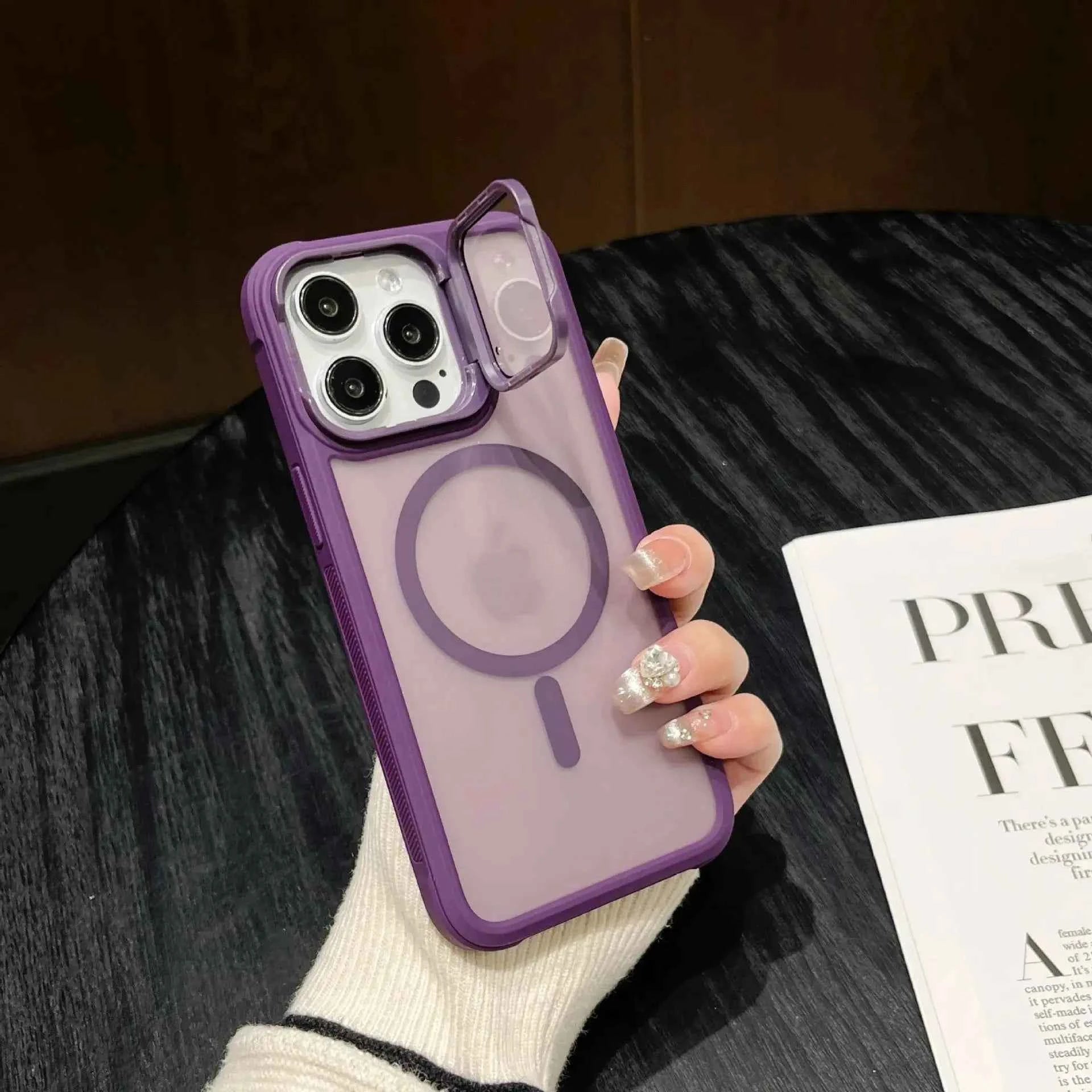 MagSafe Luxe Bracket Case w/ Lens Guard for iPhone - Ryglobalstore