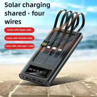 SunCharge 20000mAh Power Bank – Dual USB & 4 Cables - Ryglobalstore