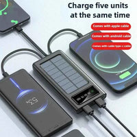 SunCharge 20000mAh Power Bank – Dual USB & 4 Cables - Ryglobalstore