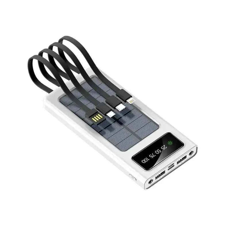 SunCharge 20000mAh Power Bank – Dual USB & 4 Cables - Ryglobalstore