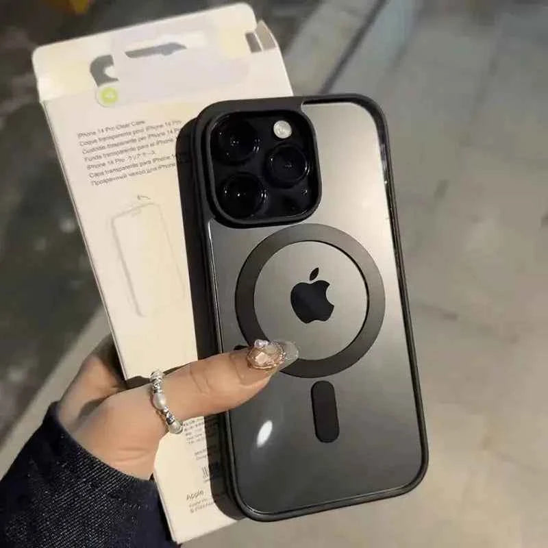 MagClear: Sleek Black Magnetic iPhone Guard - Ryglobalstore