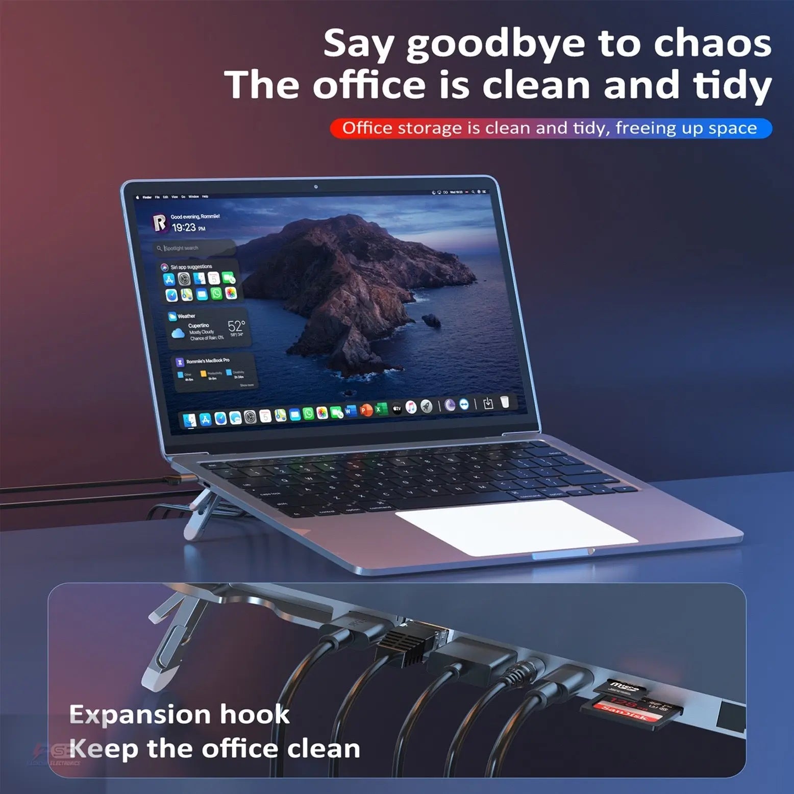 NoteDock Pro: USB-C Hub & Stand with HDMI & USB3.0