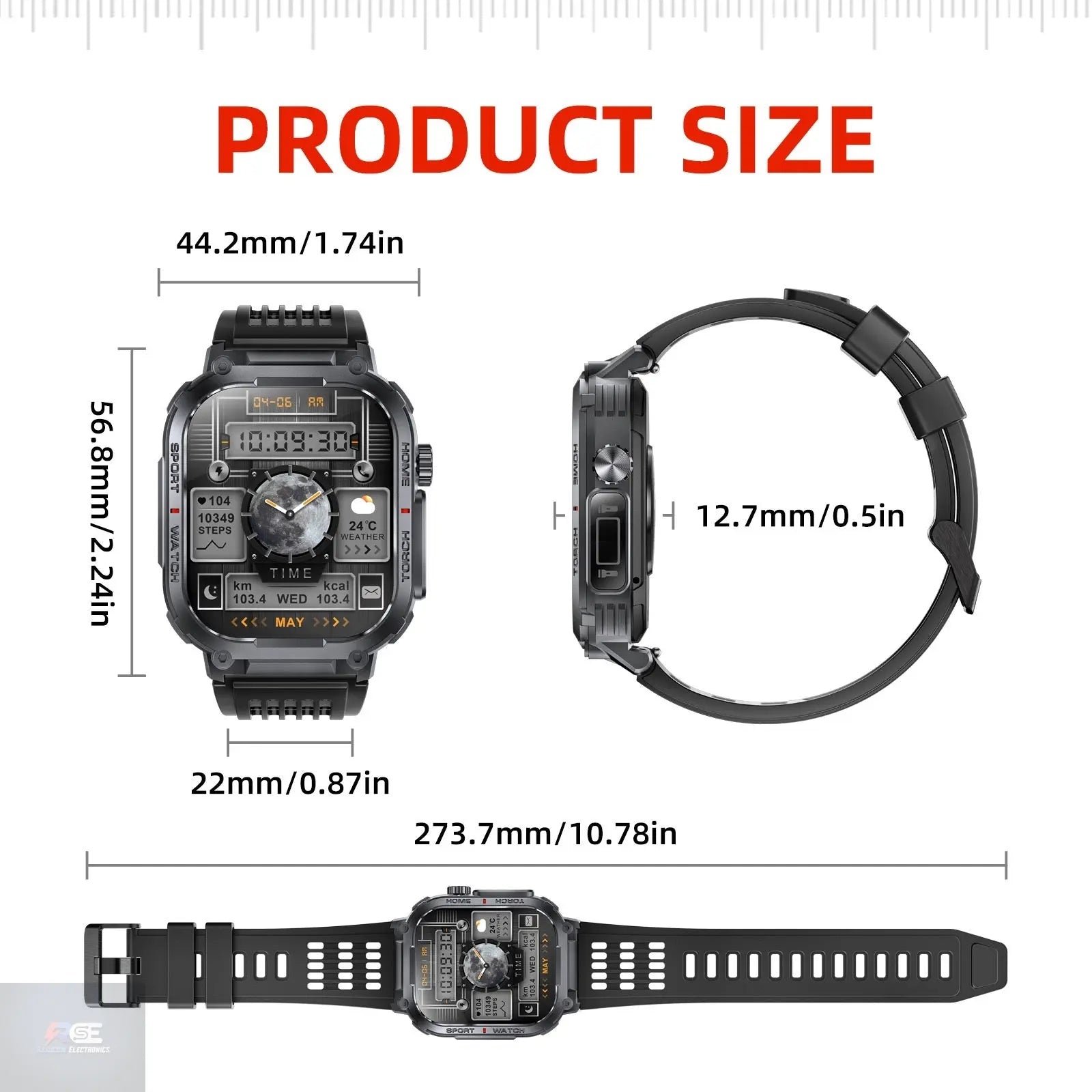 New Outdoor Sports Smart Watch S320B Bluetooth Call Sports Watch with Compass 3ATM Waterproof Ryglobalstore