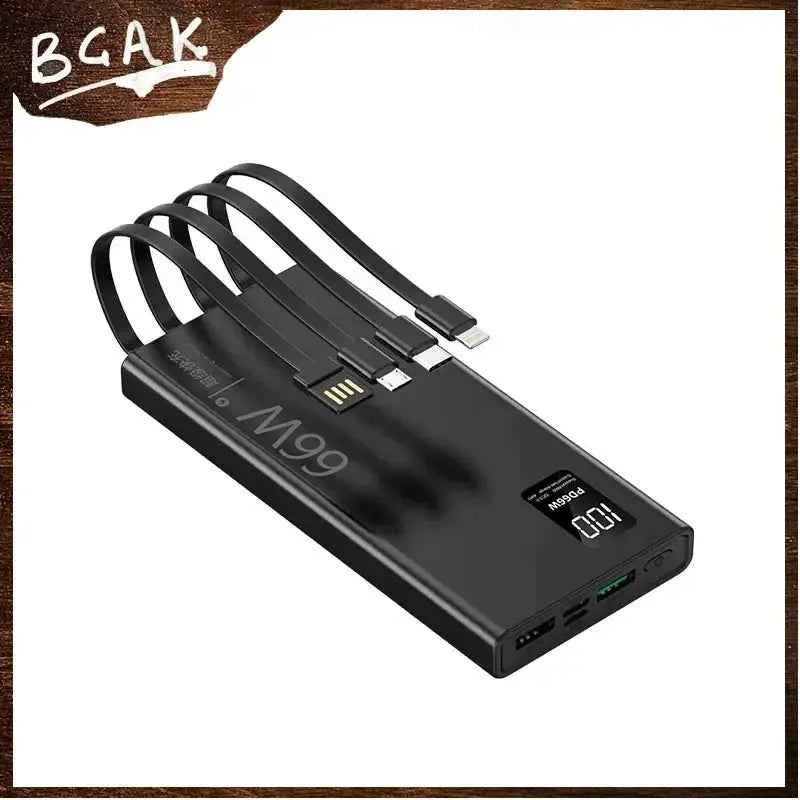 ZapPro 66W BCAK: 30000mAh Power Bank with Cable