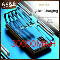 ZapPro 66W BCAK: 30000mAh Power Bank with Cable - Ryglobalstore