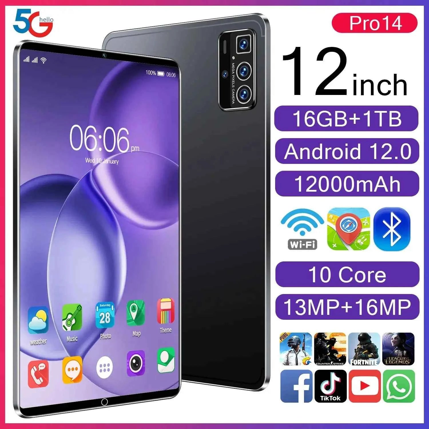 MaxTab 2025: 5G, 16GB, 1TB Powerhouse Tablet